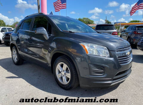 2016 Chevrolet Trax for sale at AUTO CLUB OF MIAMI, INC in Miami FL
