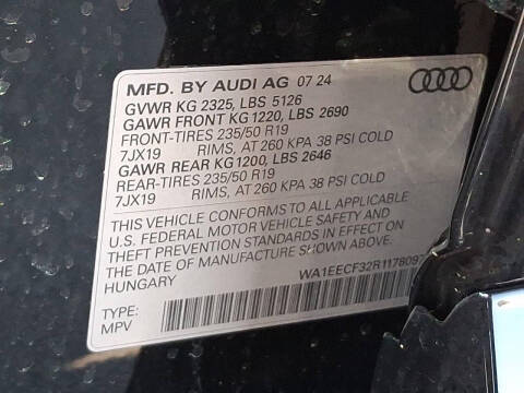 2024 Audi Q3 quattro S line Prem Plus 45 TFSI