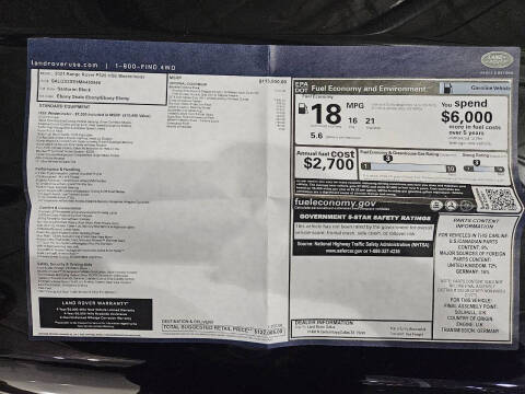 2021 Land Rover Range Rover P525 HSE Westminster Edition