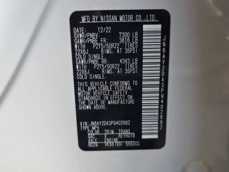 2023 Nissan Armada Platinum