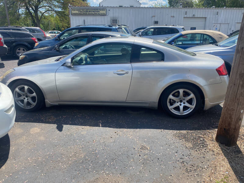 2003 Infiniti G35 for sale at Route 10 Motors LLC in Plainville CT