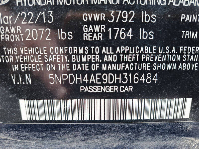2013 Hyundai Elantra Limited
