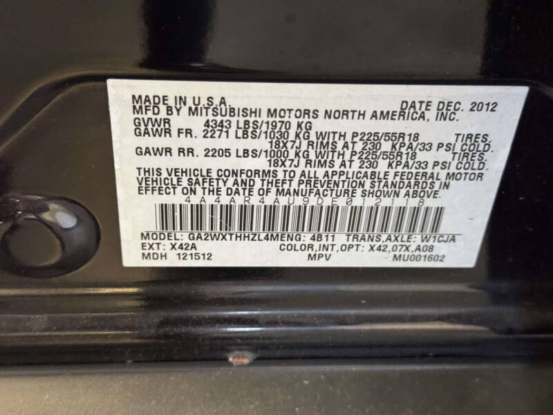 2013 Mitsubishi Outlander Sport SE