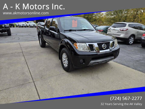 2014 Nissan Frontier for sale at A - K Motors Inc. in Vandergrift PA