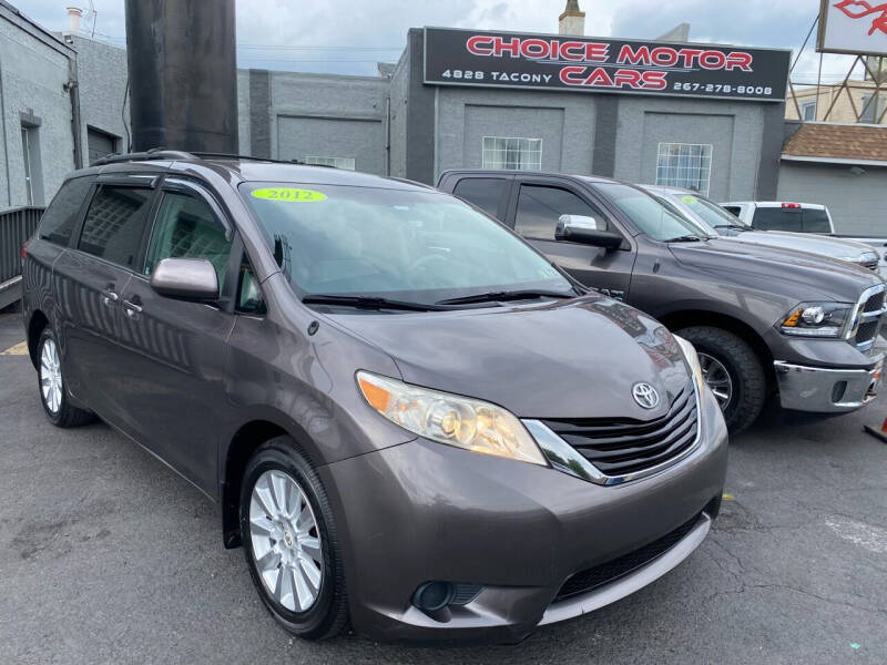 2012 Toyota Sienna for sale at CHOICE MOTOR CARS INC in Philadelphia PA