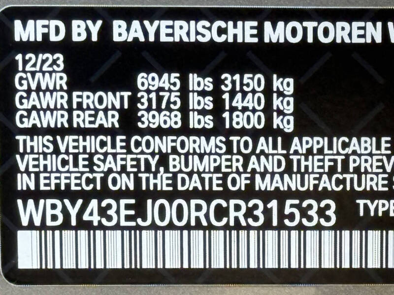 2024 BMW i7 eDrive50