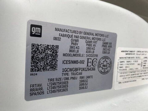 2022 Chevrolet Express 2500