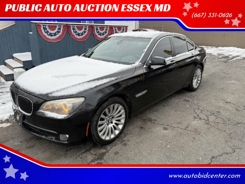 2011 BMW 7 Series for sale at PUBLIC AUTO AUCTION ESSEX MD in Essex MD