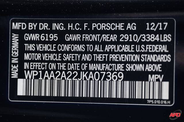 2018 Porsche Cayenne Platinum Edition