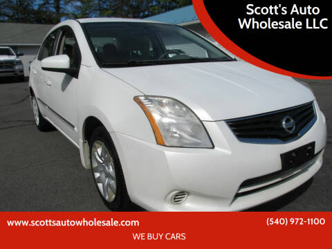 2012 Nissan Sentra for sale at Scott's Auto Wholesale LLC in Locust Grove VA