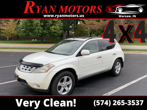 2004 Nissan Murano for sale at Ryan Motors LLC in Warsaw IN