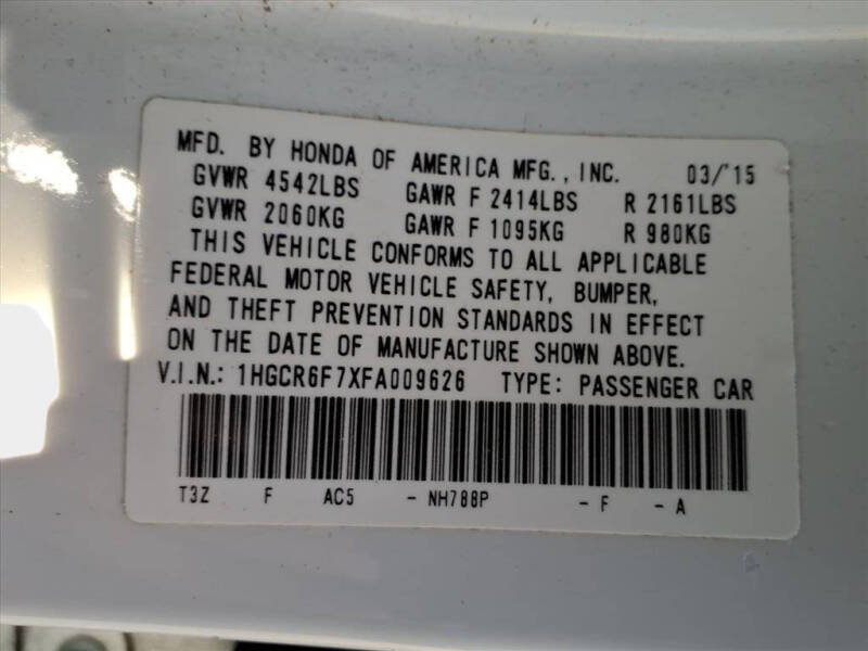 2015 Honda Accord Hybrid Touring