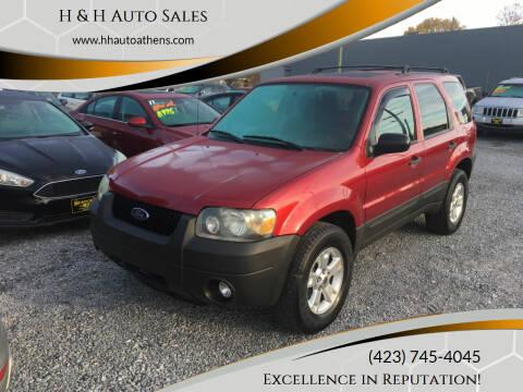 2007 Ford Escape for sale at H & H Auto Sales in Athens TN