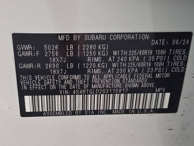 2025 Subaru Outback Onyx Edition XT