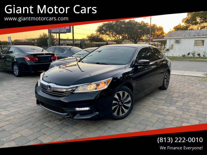 2017 Honda Accord Hybrid for sale at Giant Motor Cars in Tampa FL