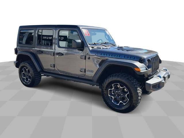 Used 2023 Jeep Wrangler 4xe Rubicon 4XE with VIN 1C4JJXR62PW696546 for sale in Waterloo, IA