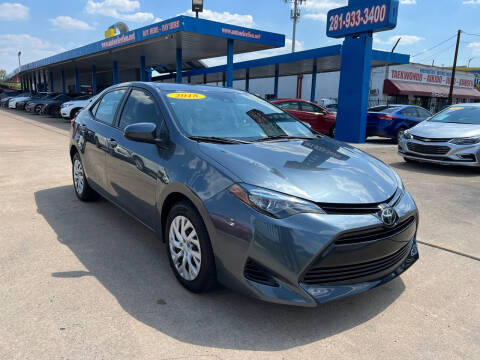 2018 Toyota Corolla for sale at Auto Selection of Houston in Houston TX