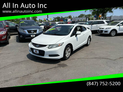 2013 Honda Civic for sale at All In Auto Inc in Palatine IL