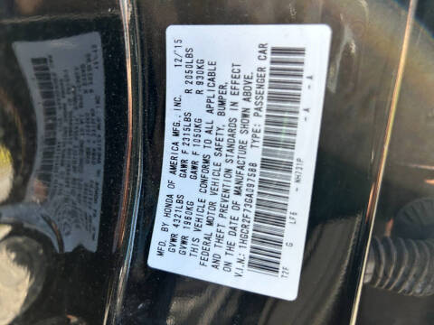 2016 Honda Accord EX