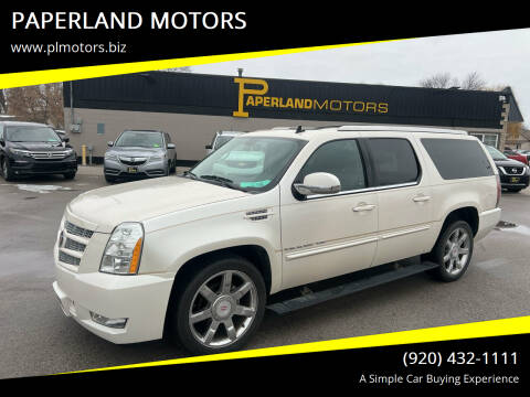 2013 Cadillac Escalade ESV for sale at PAPERLAND MOTORS in Green Bay WI