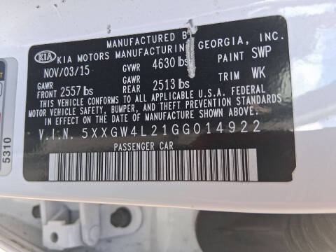 2016 Kia Optima SX Turbo