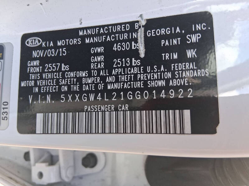 2016 Kia Optima SX Turbo