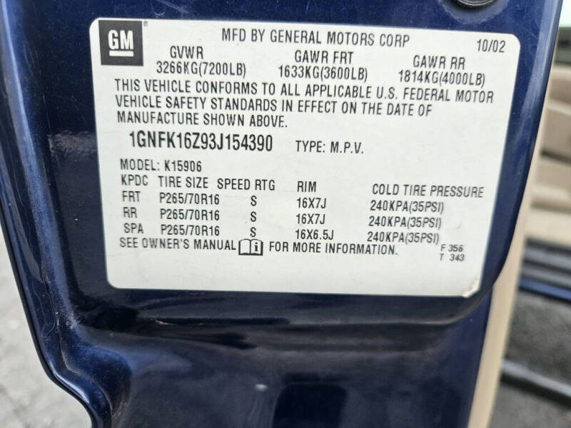 2003 Chevrolet Suburban 1500