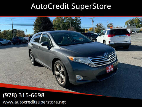 2012 Toyota Venza for sale at AutoCredit SuperStore in Lowell MA