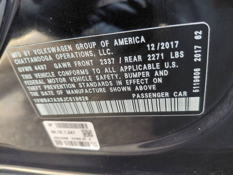 2018 Volkswagen Passat