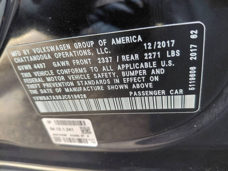 2018 Volkswagen Passat