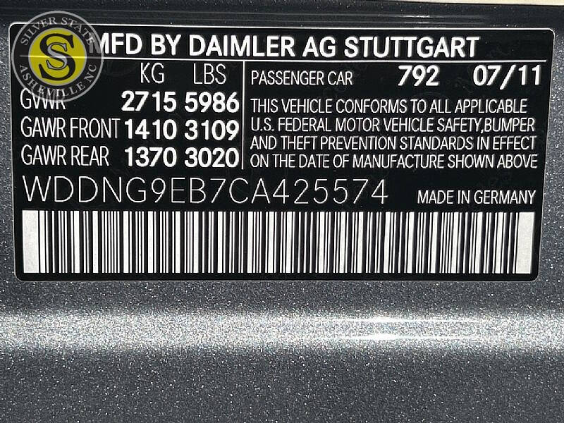 2012 Mercedes-Benz S-Class S 550 4MATIC