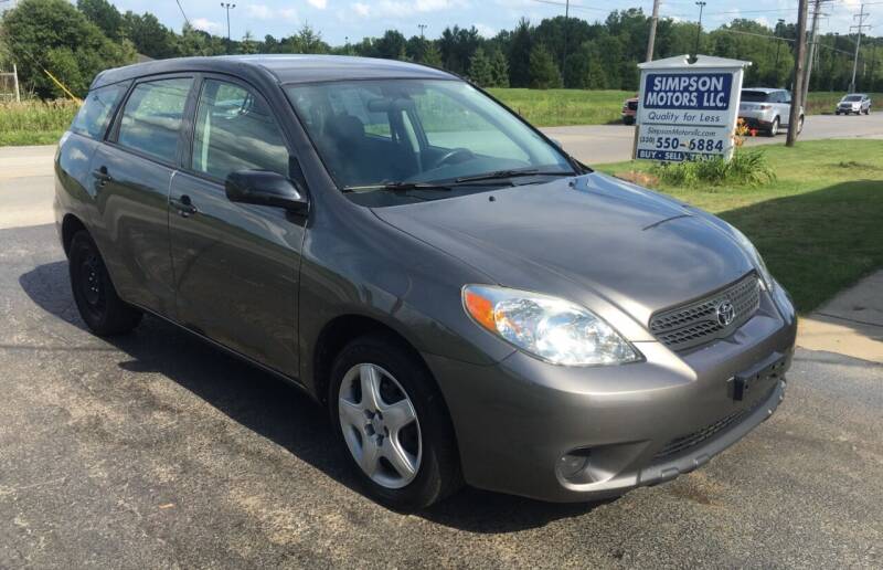 2005 Toyota Matrix for sale at SIMPSON MOTORS in Youngstown OH