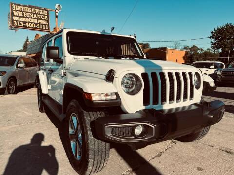 2021 Jeep Wrangler Unlimited for sale at 3 Brothers Auto Sales Inc in Detroit MI