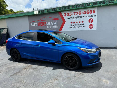 2018 Chevrolet Cruze for sale at Buy Here Miami Auto Sales in Miami FL