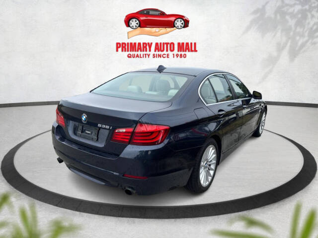 2012 BMW 5 Series for sale at Primary Auto Mall in Fort Myers, FL