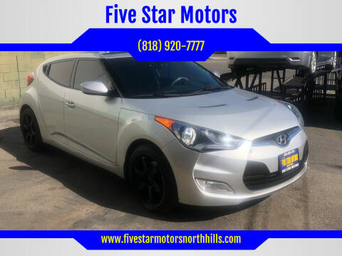 2013 Hyundai Veloster for sale at Five Star Motors in North Hills CA