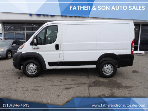 2019 RAM ProMaster for sale at Father & Son Auto Sales in Dearborn MI