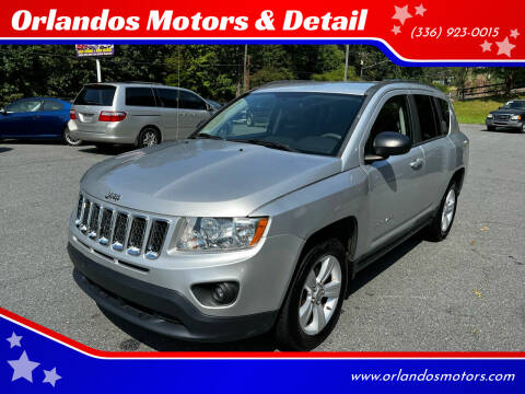 2012 Jeep Compass for sale at Orlandos Motors & Detail in Winston Salem NC