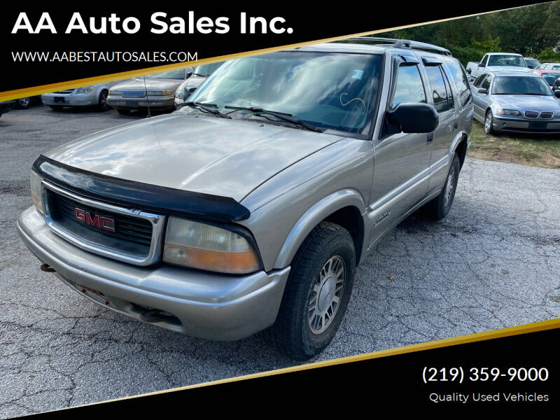 2001 GMC Jimmy for sale at AA Auto Sales Inc. in Gary IN