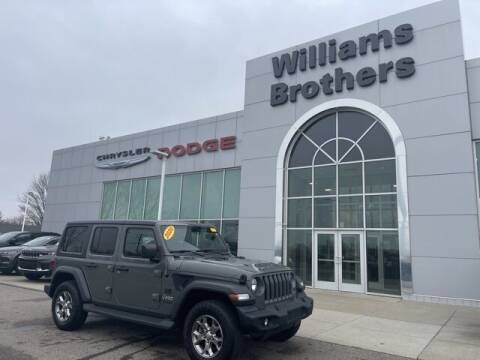 2020 Jeep Wrangler Unlimited for sale at Williams Brothers Pre-Owned Clinton in Clinton MI