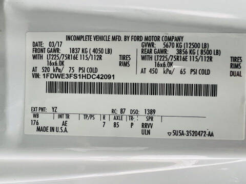 2017 Ford E-Series E-350 SD