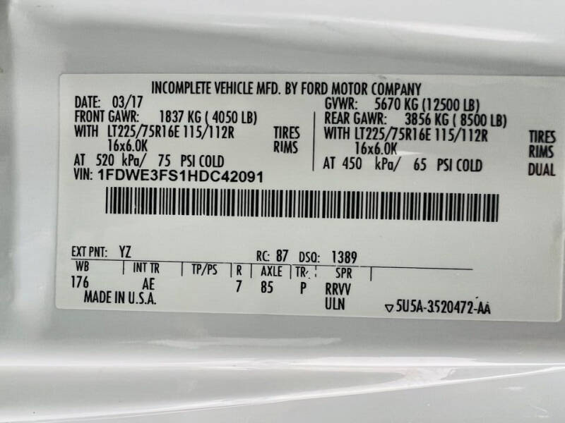 2017 Ford E-Series E-350 SD