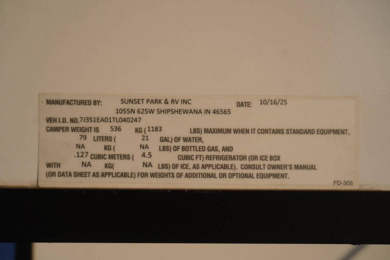 2026 Sunset Park RV Suntrek