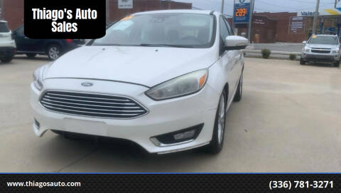 2015 Ford Focus for sale at Thiago's Auto Sales in High Point NC