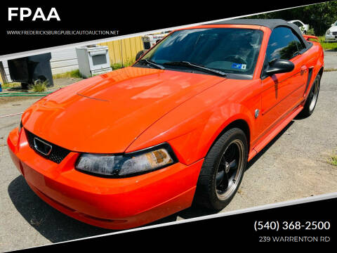 2004 Ford Mustang for sale at FPAA in Fredericksburg VA