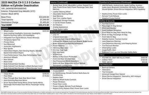 2025 Mazda CX-5 2.5 S Carbon Edition