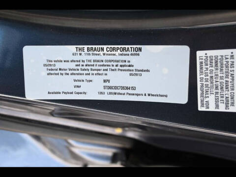 2013 Toyota Sienna LE Mobility 7-Passenger