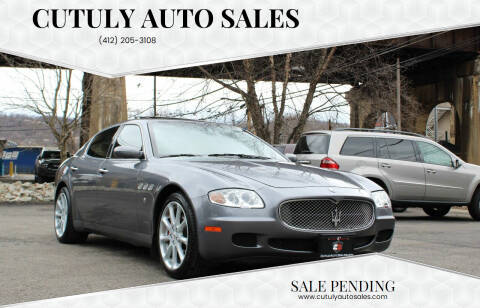 2008 Maserati Quattroporte for sale at Cutuly Auto Sales in Pittsburgh PA