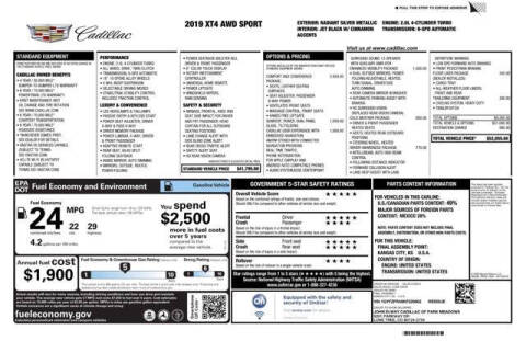 2019 Cadillac XT4 Sport