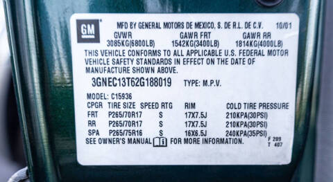 2002 Chevrolet Avalanche 1500